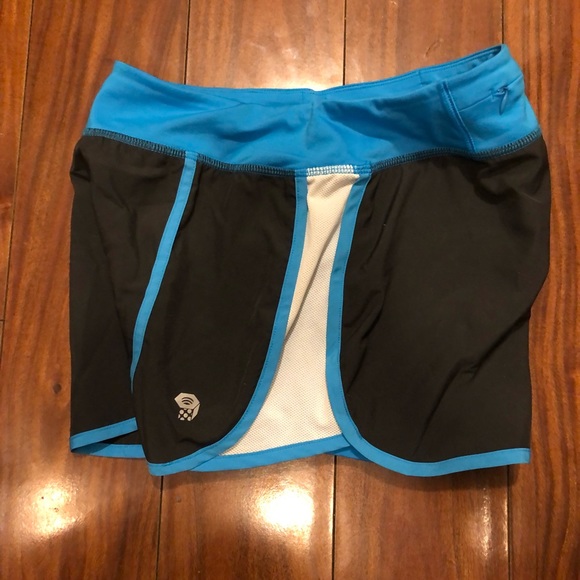 Mountain Hardwear Active Skort size small dark gray white blue skirt shorts - Picture 6 of 9